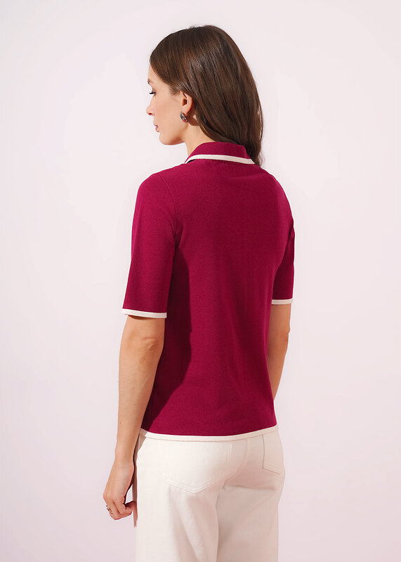 CLEVER Джемпер 579238 264634/196вп т.малиновый