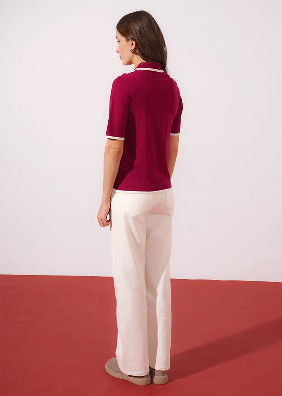 CLEVER Джемпер 579238 264634/196вп т.малиновый