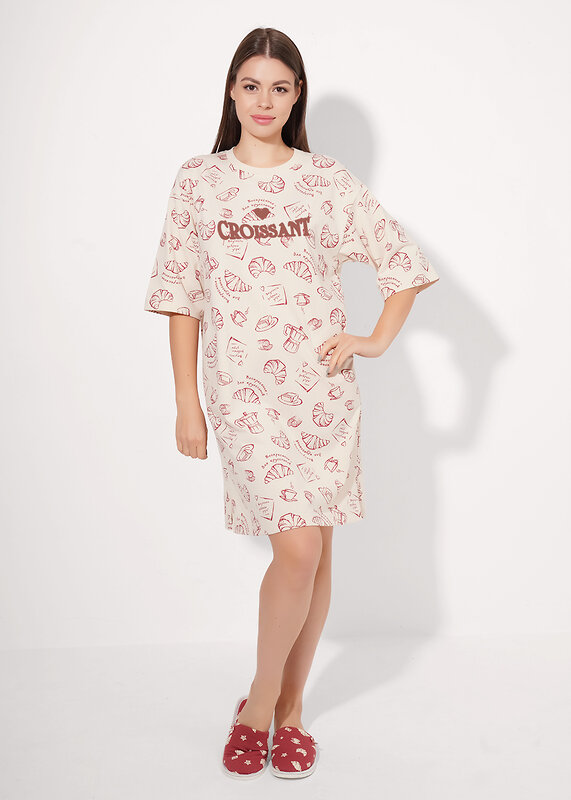 CLEVER Платье 579256 LDR26-1211/1 св.бежевый/терракотовый