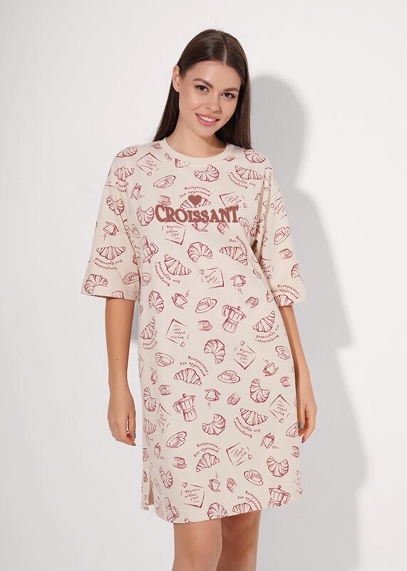 CLEVER Платье 579256 LDR26-1211/1 св.бежевый/терракотовый