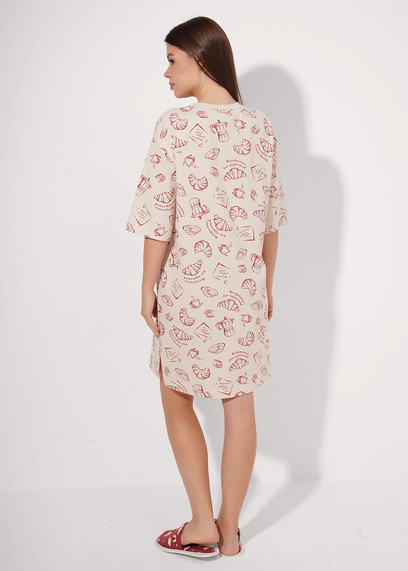 CLEVER Платье 579256 LDR26-1211/1 св.бежевый/терракотовый