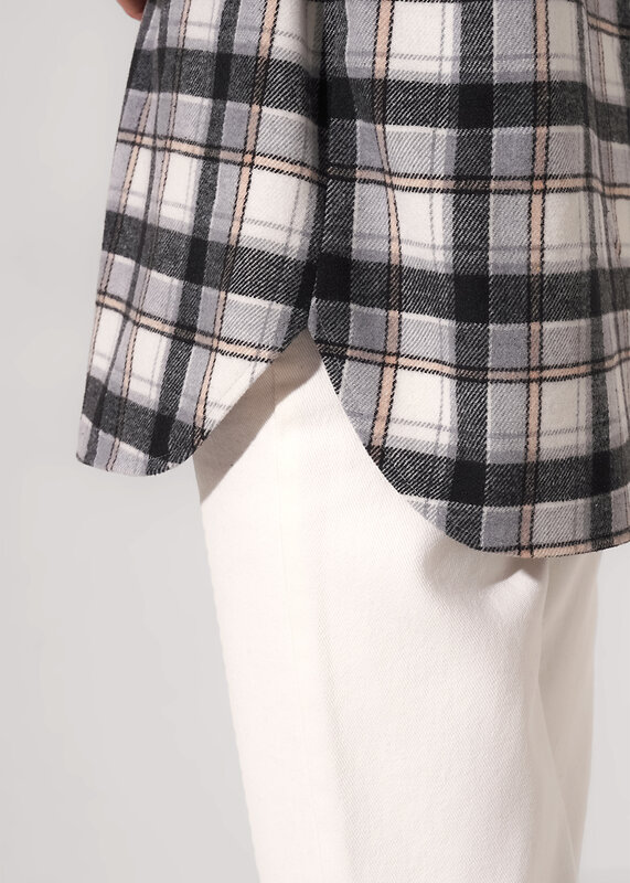 CLEVER Блузка 579318 363265ппн т.серый/молочный