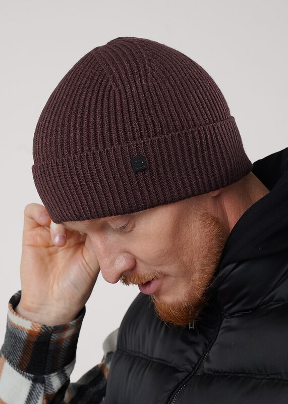 CLEVER Шапка 579325 554322вп т.коричневый