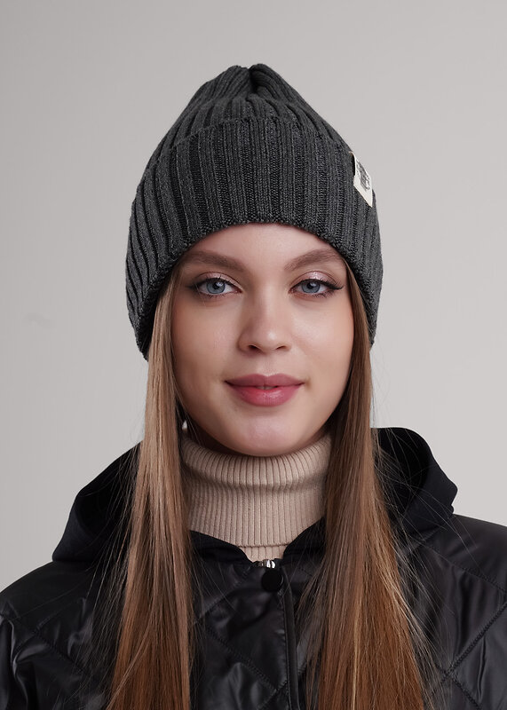 CLEVER Шапка 579328 554324ха меланж серый