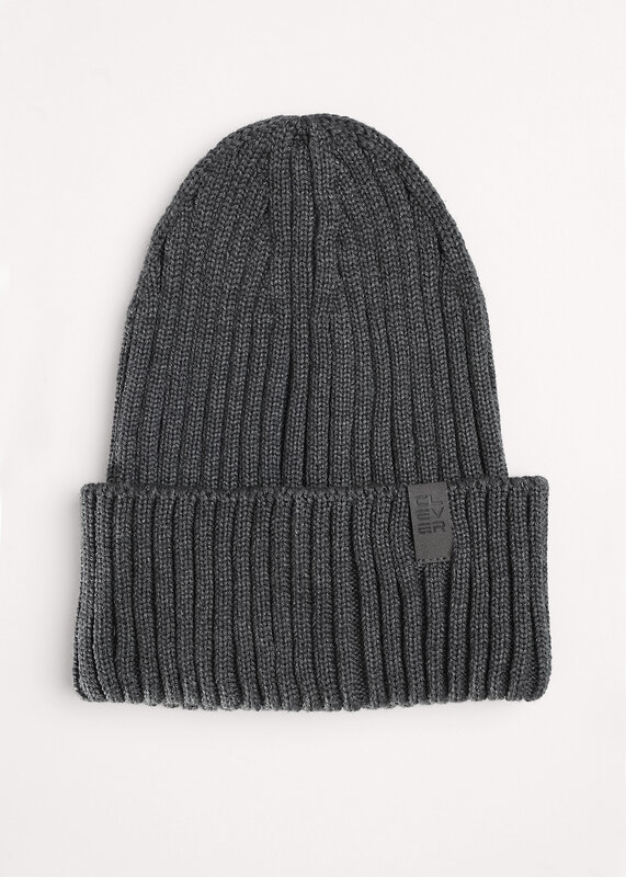CLEVER Шапка 579329 454380ха меланж серый