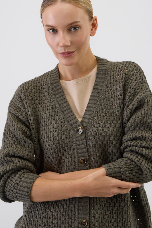 VERY NEAT Кардиган 579390 ЕВ 30229/ш хаки