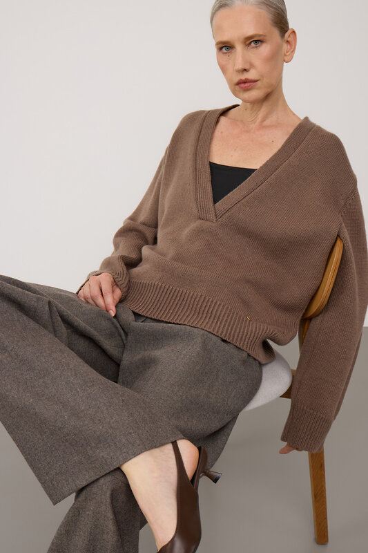 VERY NEAT Джемпер 579396 ЕВ 30261/ш кофейный