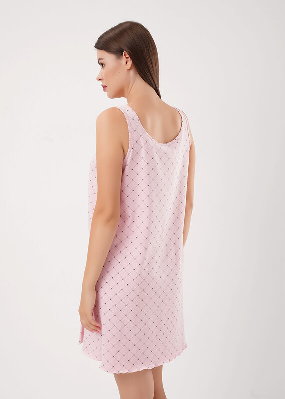 CLEVER Сорочка 579441 LS15-1208 св.розовый/зелёный