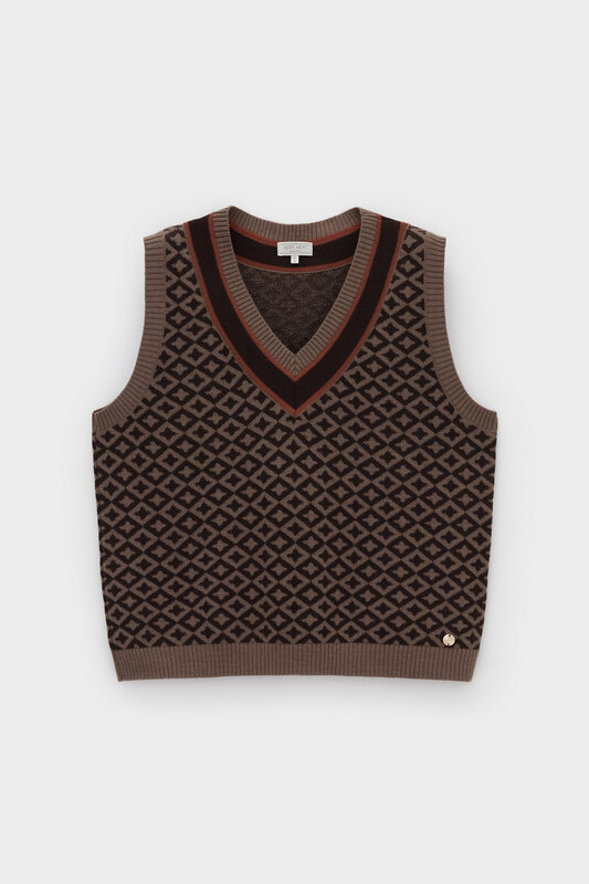VERY NEAT Жилет 579465 ЕВ 30237/ш коричневый