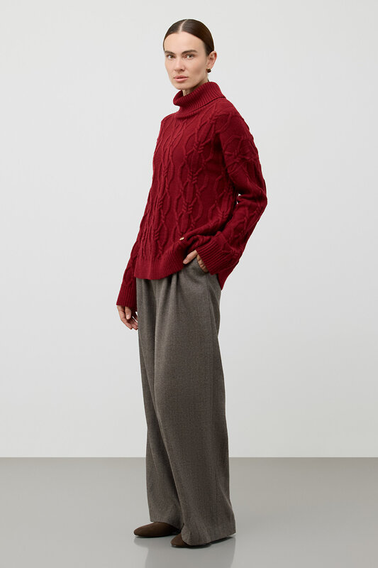 VERY NEAT Джемпер 579468 ЕВ 30234/ш бордовый