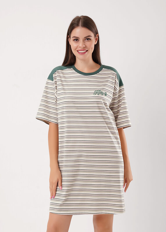 CLEVER Платье 579471 LDR15-1208/1 оливковый/св.розовый