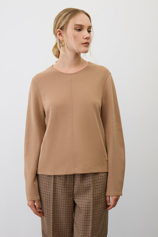 VERY NEAT Лонгслив 579488 ЕВТ 3355 коричневый