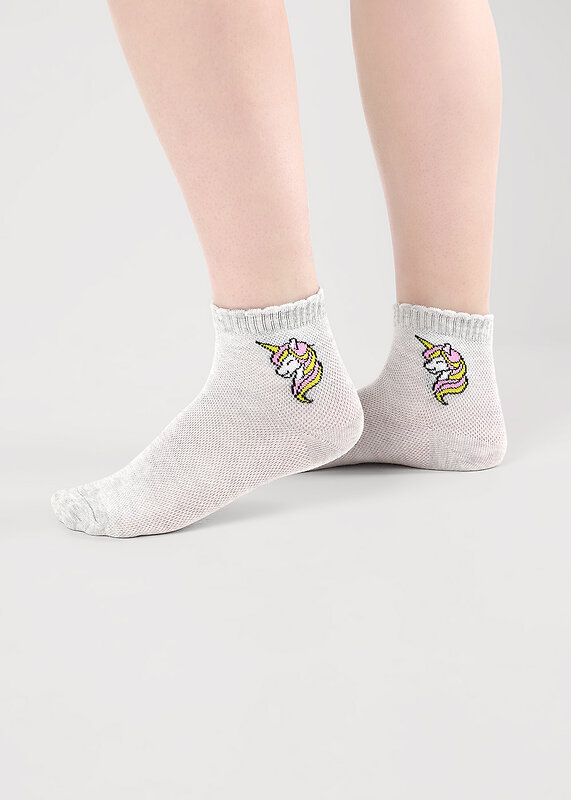 CLEVER Носки 579537 С1568 16-18,18-20 меланж св.серый