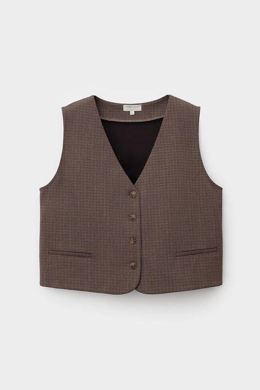 VERY NEAT Жилет 579549 ЕВТ 3352 черный кофе