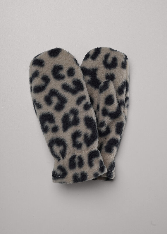 CLEVER Варежки 579551 425978лн бежевый/т.серый