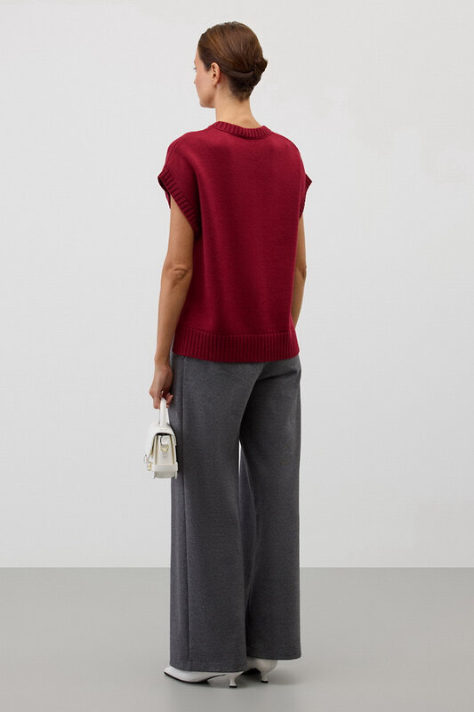 VERY NEAT Жилет 579571 ЕВ 30226/ш бордовый