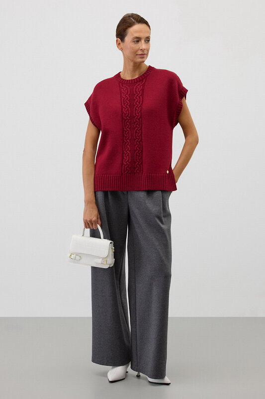 VERY NEAT Жилет 579571 ЕВ 30226/ш бордовый