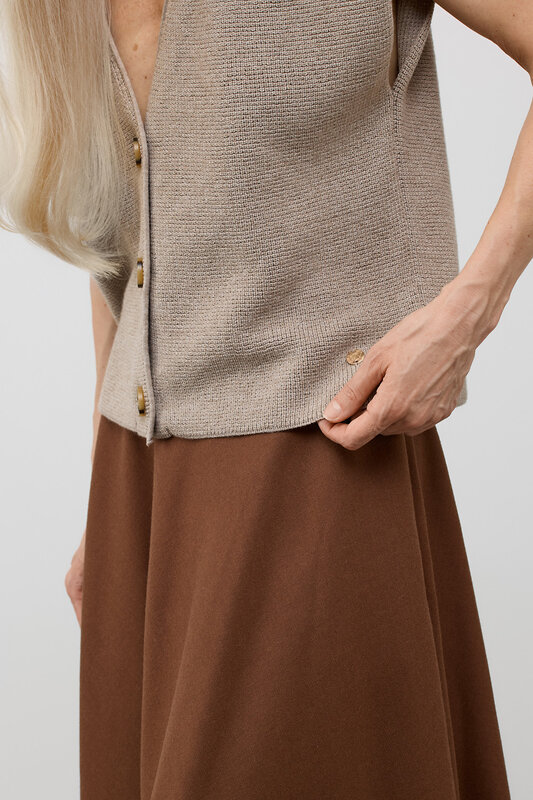 VERY NEAT Жилет 579585 ЕВ 30268/ш бежевый