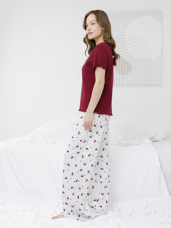 CROCKID Пижама 579618 МП 20255 бордовый