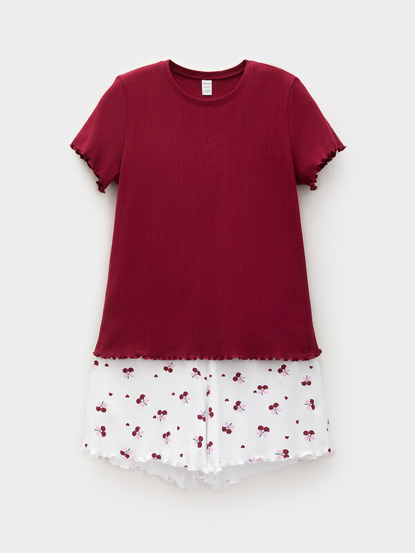 CROCKID Пижама 579627 МП 20256 бордовый