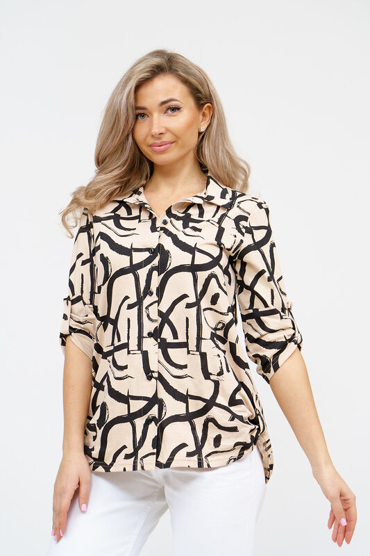 Натали Рубашка 579686 36873 светло-бежевый