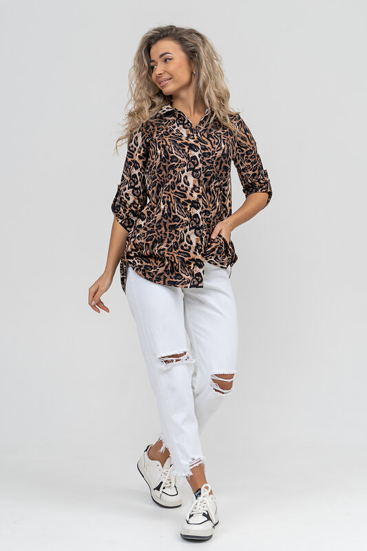 Натали Рубашка 579687 36872 коричневый