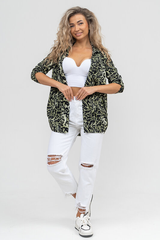 Натали Рубашка 579688 36872 зеленый