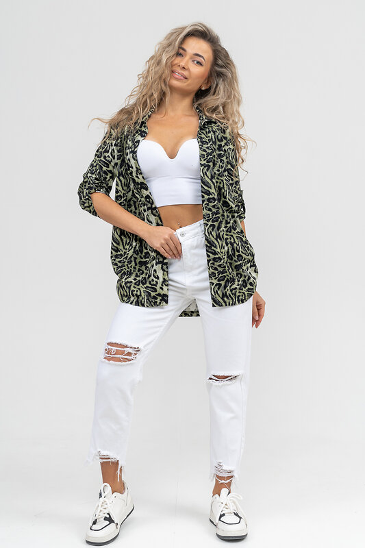 Натали Рубашка 579688 36872 зеленый