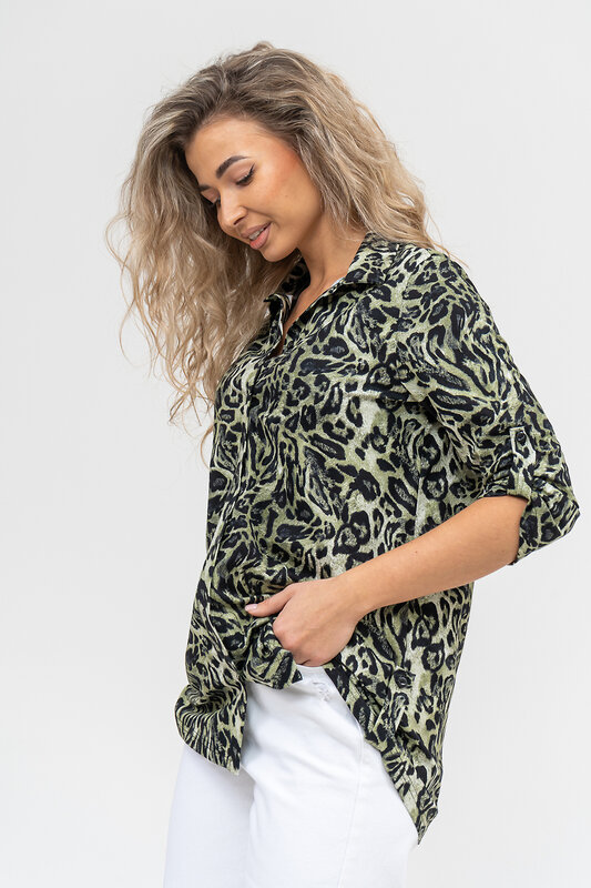 Натали Рубашка 579688 36872 зеленый