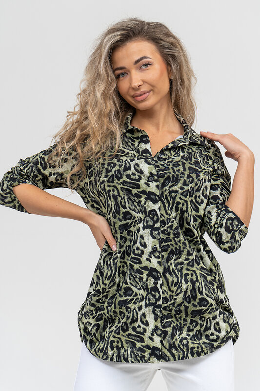 Натали Рубашка 579688 36872 зеленый