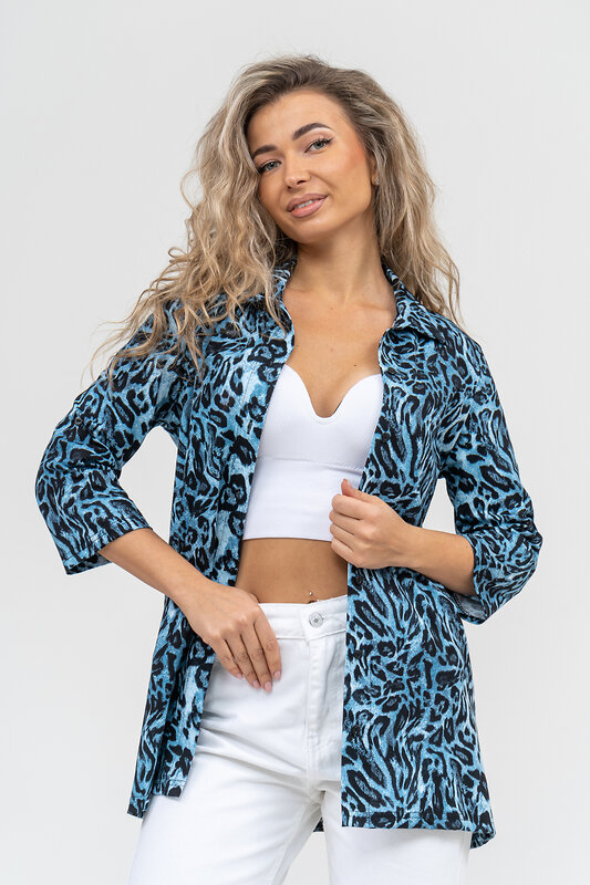 Натали Рубашка 579689 36872 синий