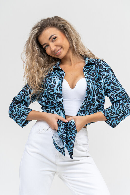 Натали Рубашка 579689 36872 синий