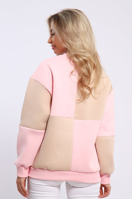 Натали Толстовка 579692 21055 розово-бежевый