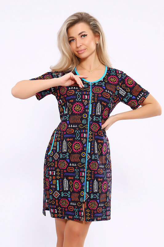 Натали Халат 579708 36867 синий