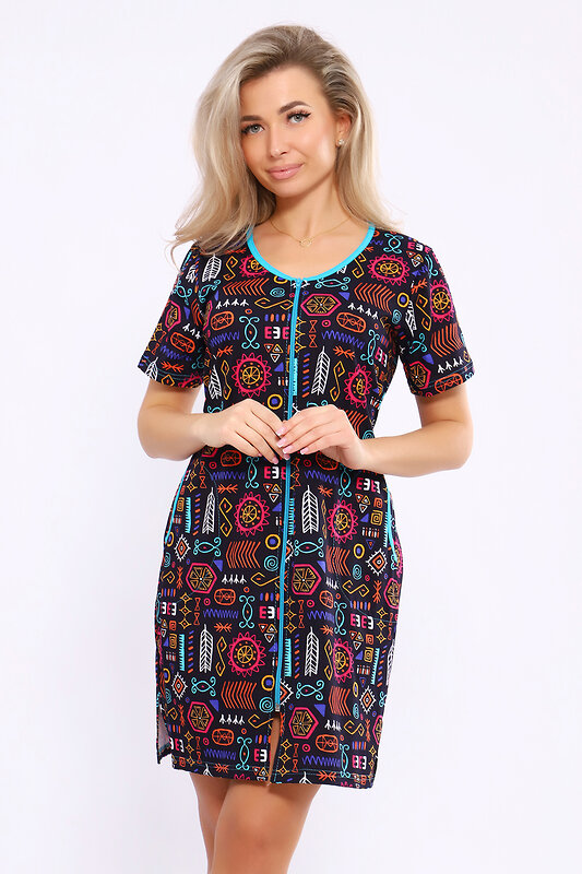 Натали Халат 579708 36867 синий