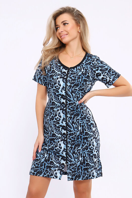 Натали Халат 579712 36865 синий