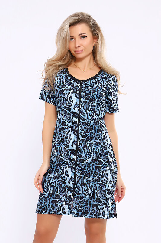 Натали Халат 579712 36865 синий