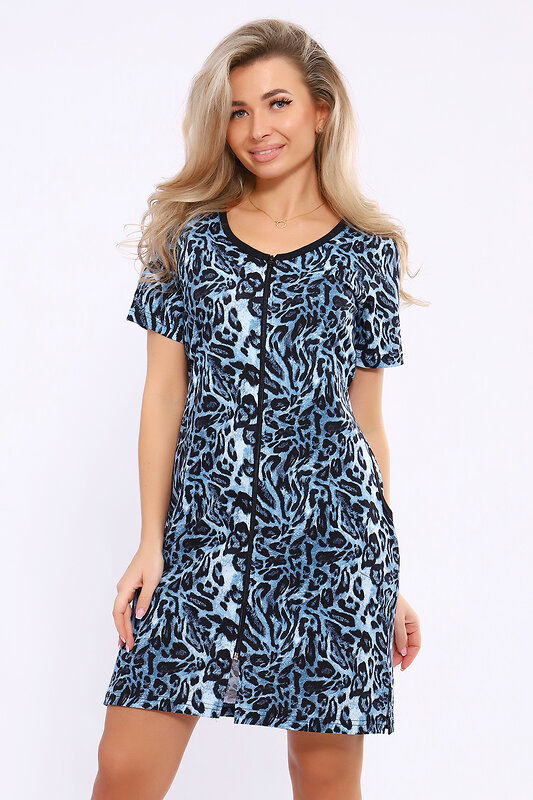 Натали Халат 579712 36865 синий