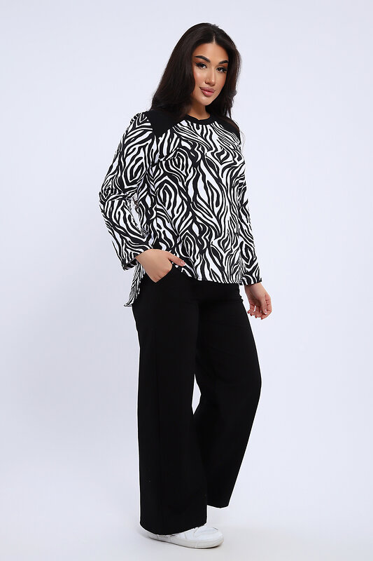 Натали Костюм 579717 24300 черно-белый