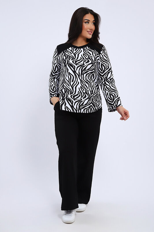 Натали Костюм 579717 24300 черно-белый