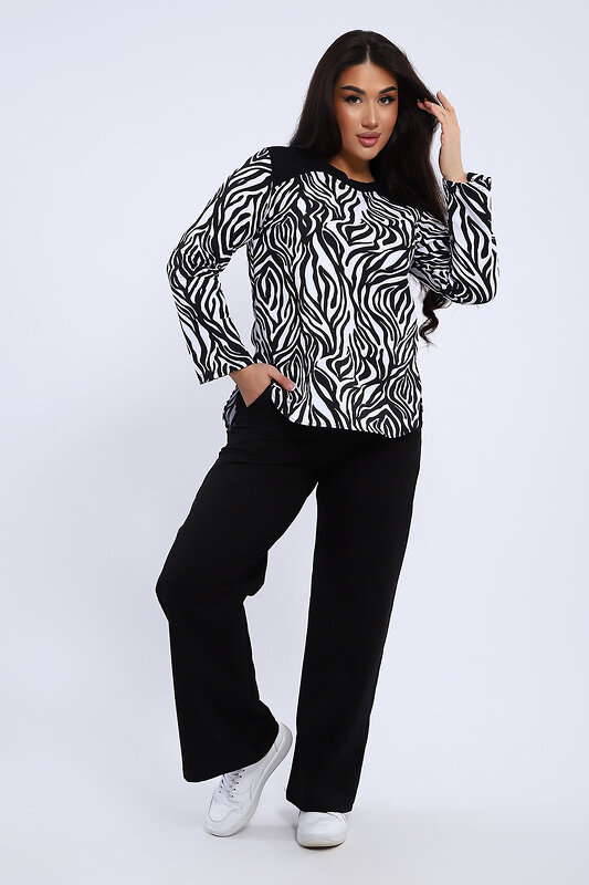 Натали Костюм 579717 24300 черно-белый