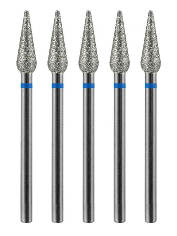 MANITA Фреза алмазная капля большая для аппаратного маникюра 866.104.260.120.040 ФАК-4,0 12С, синяя насечка, ø 4,0 мм, 5 шт. 579761 28369 