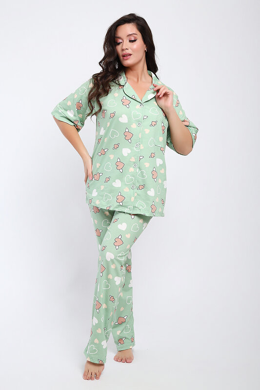 Натали Пижама 579774 24296 зеленый