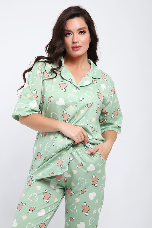 Натали Пижама 579774 24296 зеленый
