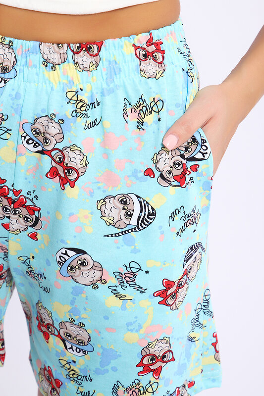 Натали Шорты 579792 21034 бирюзовый