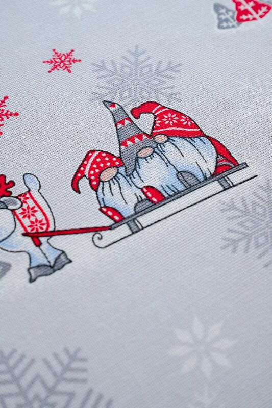 Натали Скатерть 579799 Скатерть Лесные гномики светло-серый