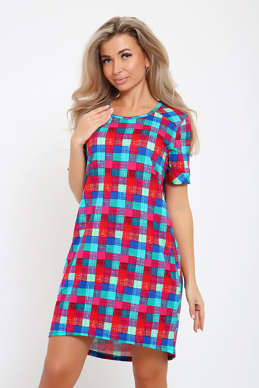 Натали Туника 579803 21030 красно-зеленый