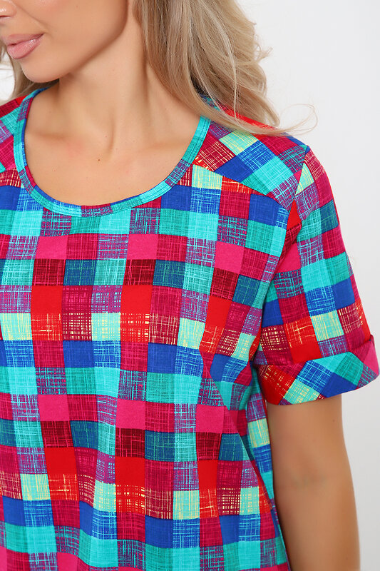 Натали Туника 579803 21030 красно-зеленый