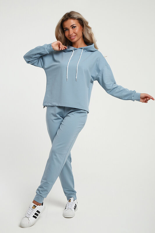 Натали Костюм 579919 36852 серо-голубой