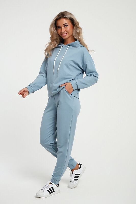 Натали Костюм 579919 36852 серо-голубой